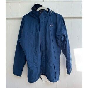 Vintage 2000 Patagonia Liquid Sky GORETEX Rain Jacket Hooded Blue Medium EUC